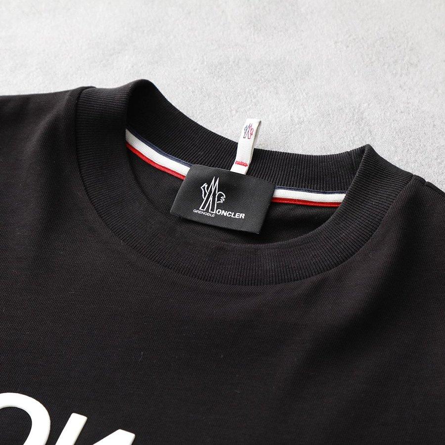 モンクレール グルノーブル 半袖Tシャツ メンズ コットン ロゴ ロゴT クルーネック 8C00005 83927 999
