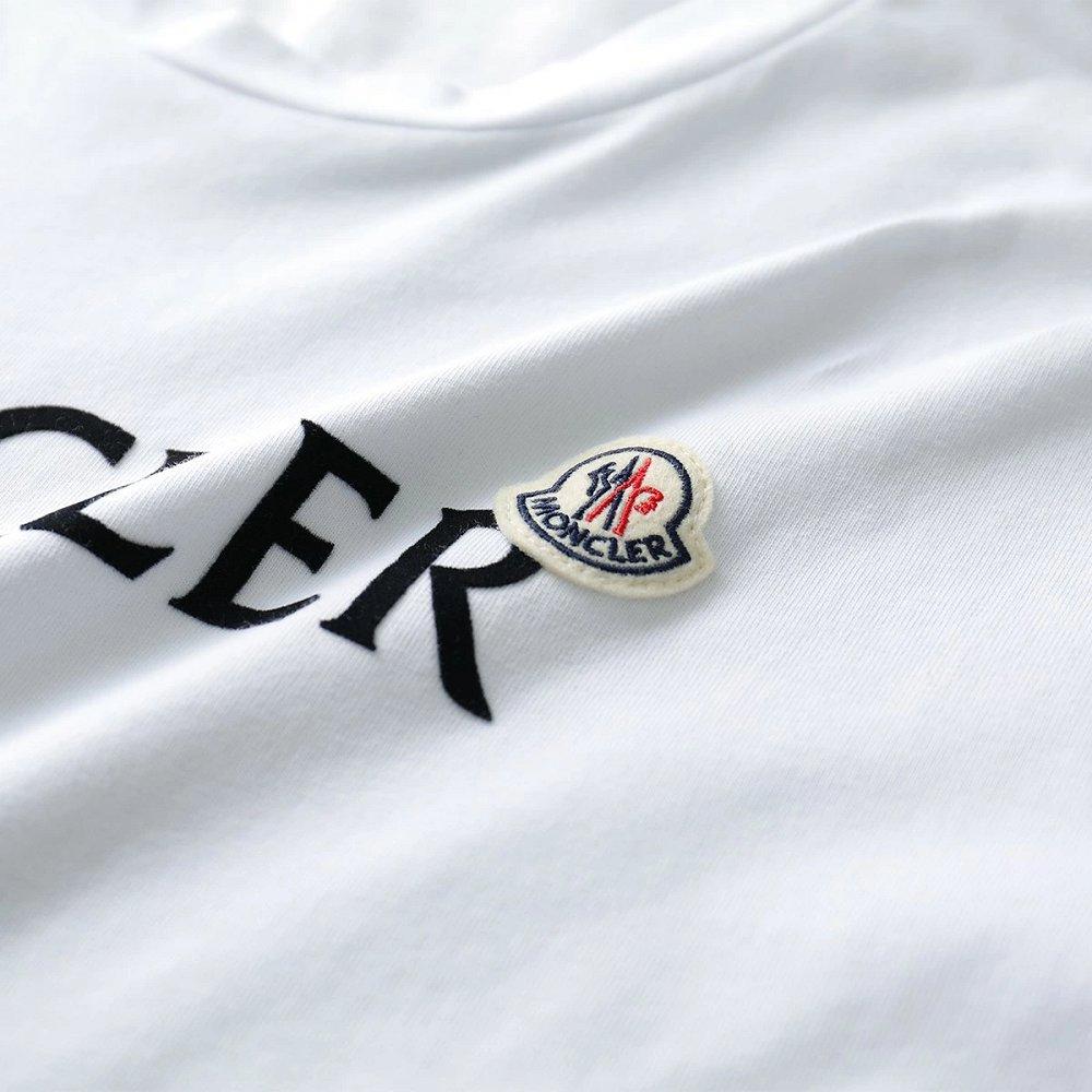 モンクレール 半袖Tシャツ メンズ ロゴT コットン ロゴパッチ クルーネック カットソー 8C00025 8390T
