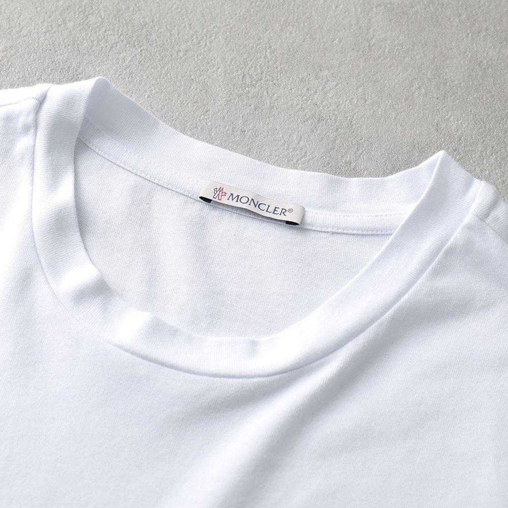モンクレール 半袖Tシャツ メンズ ロゴT コットン ロゴパッチ クルーネック カットソー 8C00025 8390T