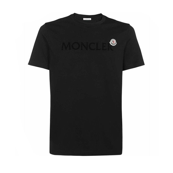 モンクレール 半袖Tシャツ メンズ ロゴT コットン ロゴパッチ クルーネック カットソー 8C00025 8390T
