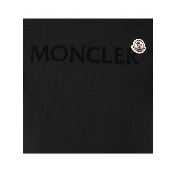モンクレール 半袖Tシャツ メンズ ロゴT コットン ロゴパッチ クルーネック カットソー 8C00025 8390T
