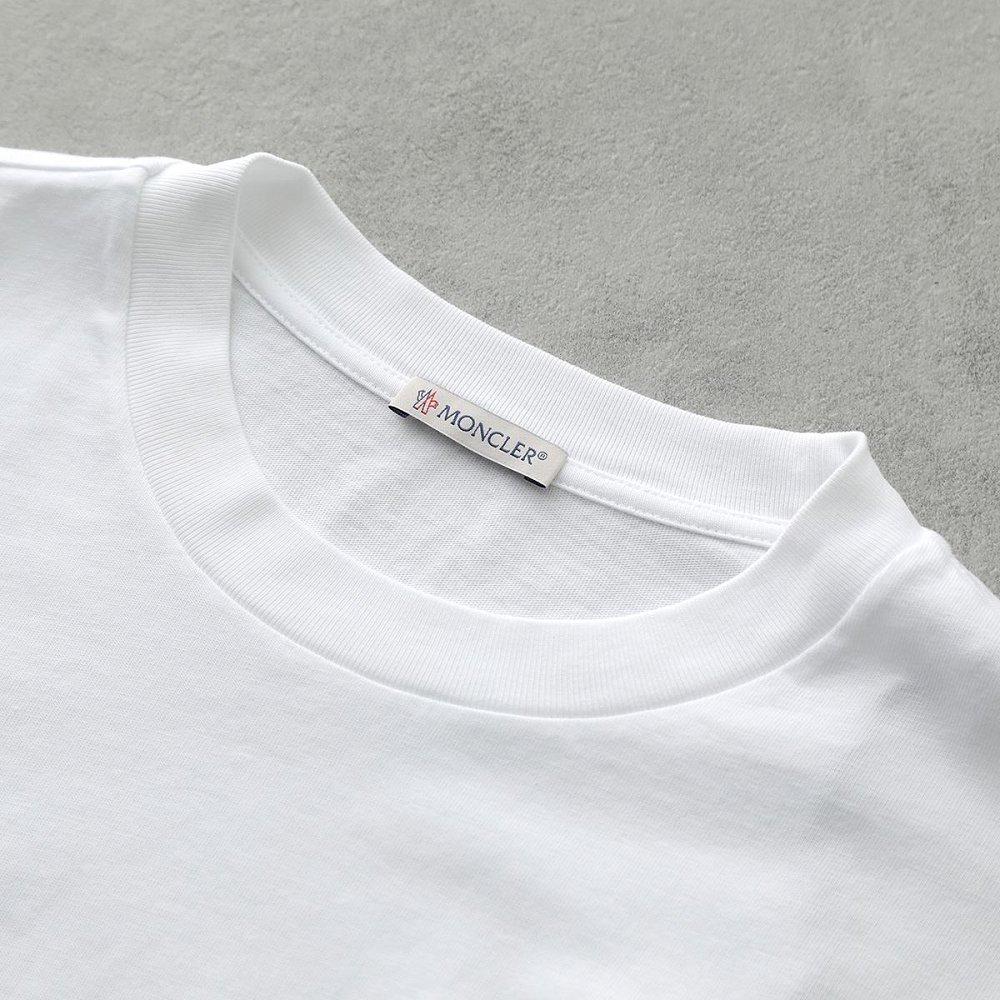 モンクレール 長袖Tシャツ メンズ ロンT コットン ロゴ ロゴT カットソー クルーネック 8D00002 8390T
