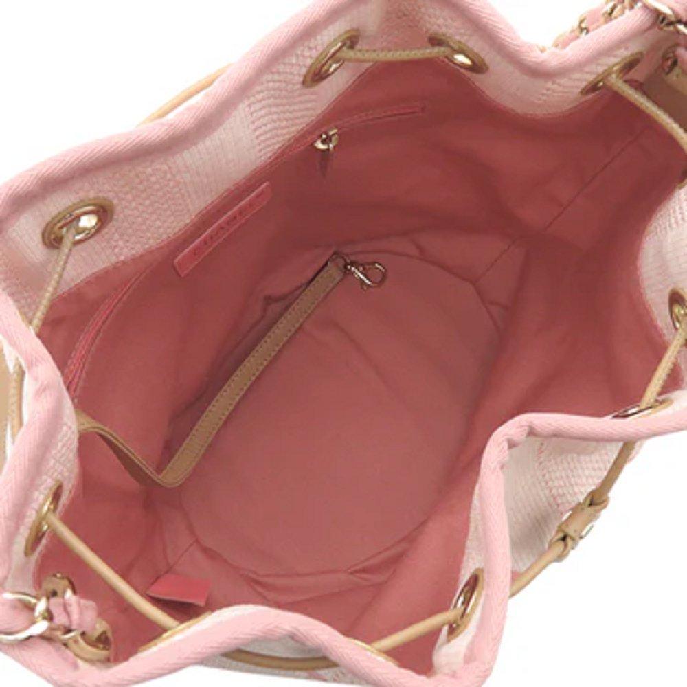 シャネル代引き  ドーヴィル 巾着 ピンク×ベージュ ショルダーバッグ A57536