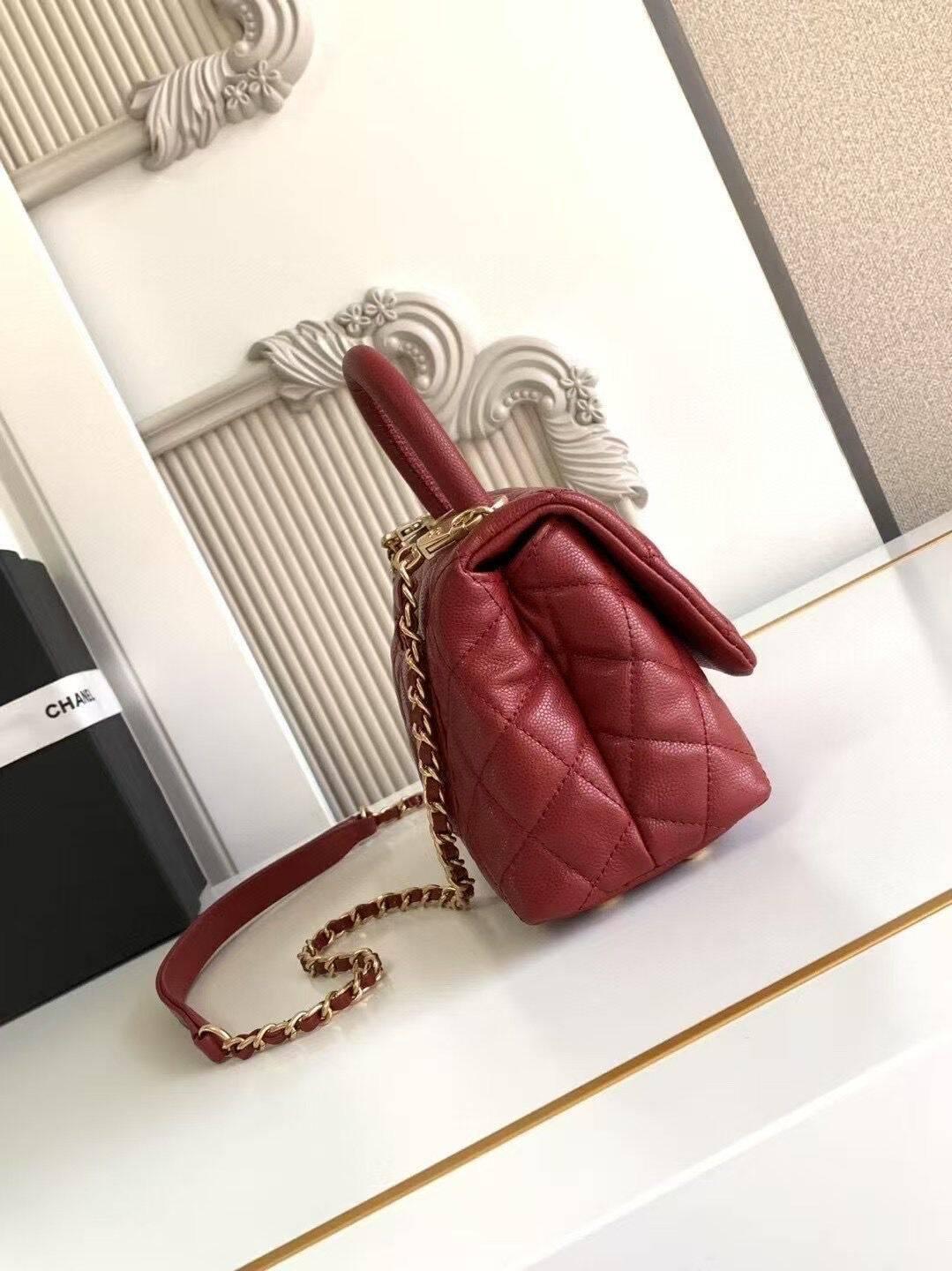 シャネル ショルダーバッグ マトラッセ ココハンドル ミニ XXS AS2215 B13607 89650