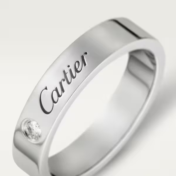 カルティエリング C ドゥ ウェディング プラチナ ダイヤモンド B4098200