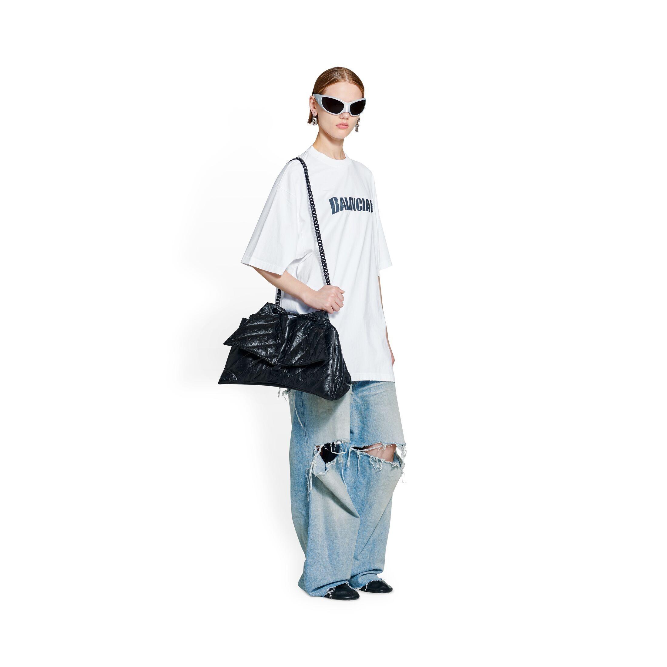 BALENCIAGA CRUSH MEDIUM チェーンバッグ カーフスキン ショルダーバッグ716393