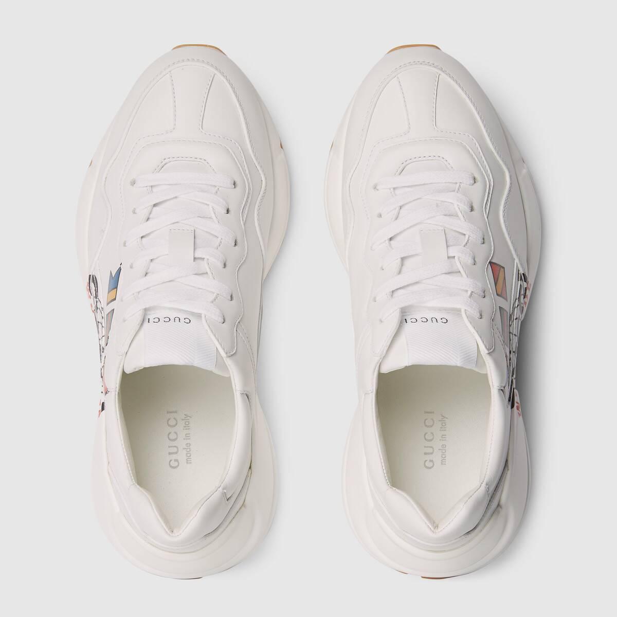 GUCCI Rhyton レザー ウィメンズ GUCCI WORLDWIDEスニーカー 602047 DRW00 9014