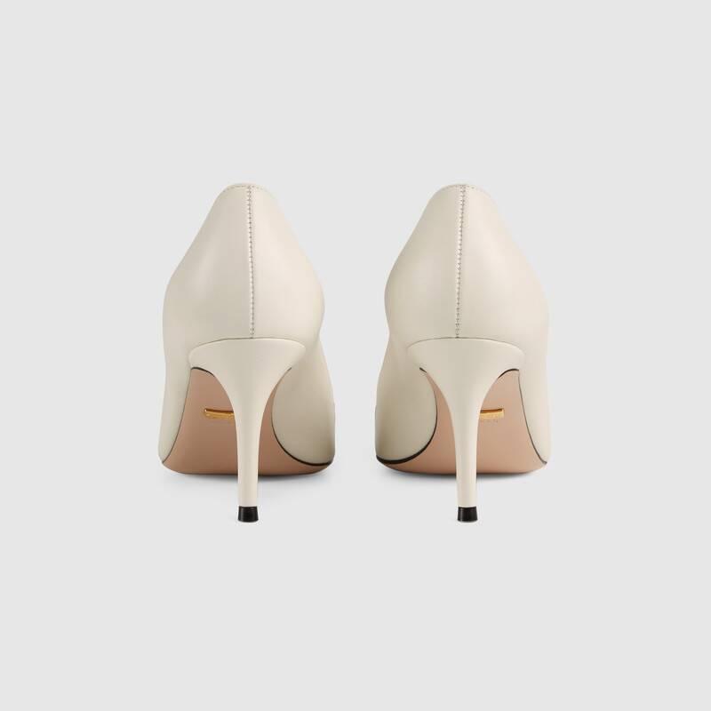GUCCI グッチ ミディアム ヒール パンプス レザー レディース 596860 C9D00 9050