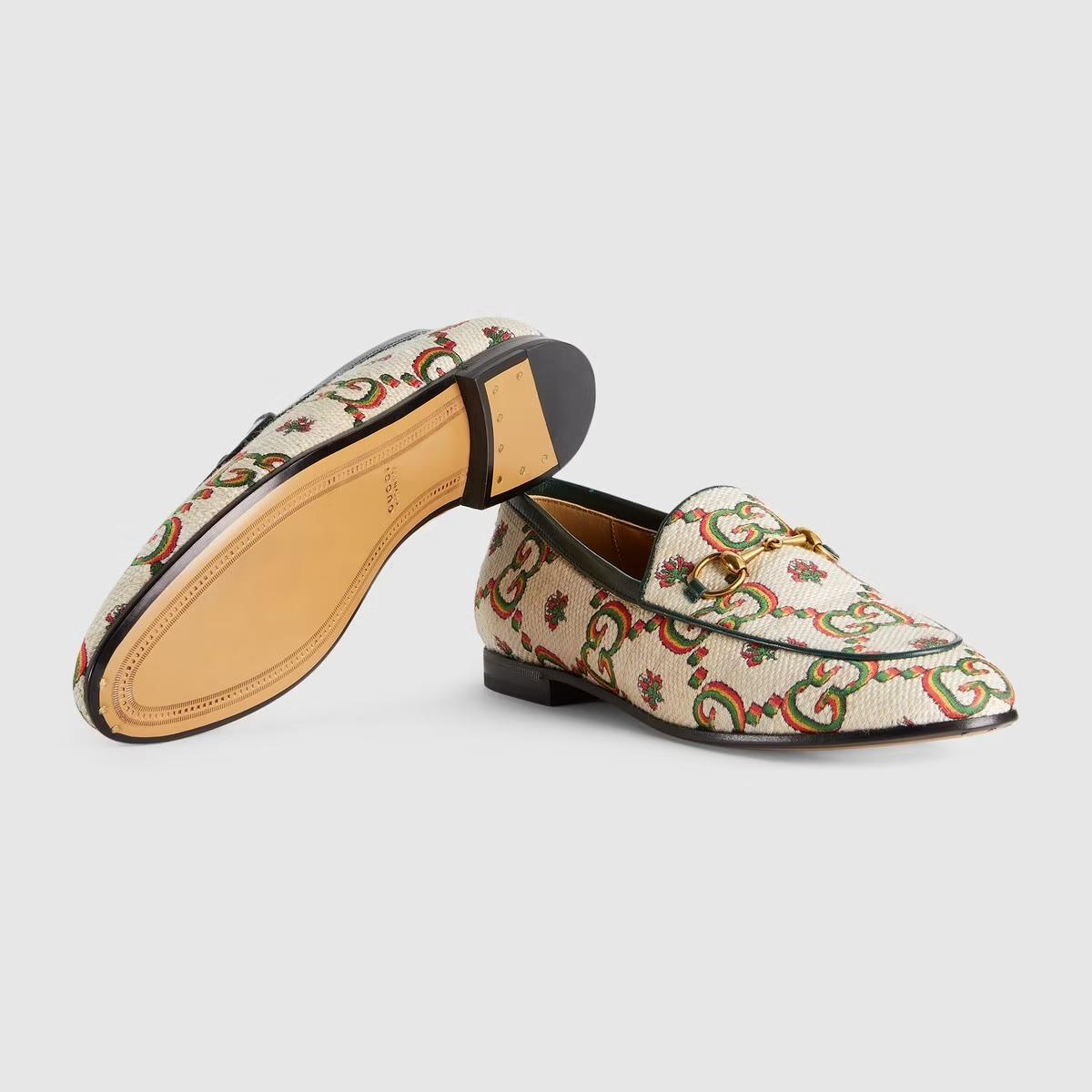 グッチ GUCCI100 フラワー ジャカードローファー 678433 UMB60 9660