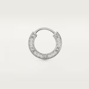 カルティエ Love シングル イヤリング ホワイトゴールド ダイヤモンド B8301424