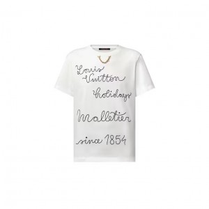 Louis Vuitton エンブロイダード LVクラブTシャツ 白 1AFYOX