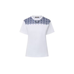 ルイヴィトン LV フローラルレース Tシャツ 1AFTM6