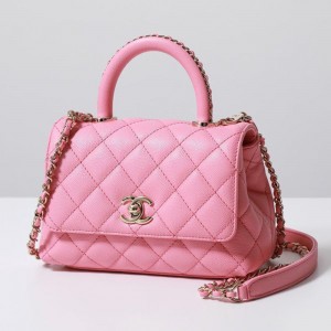 CHANEL ショルダーバッグ マトラッセ ココハンドル ミニ XXS AS2215 B13607