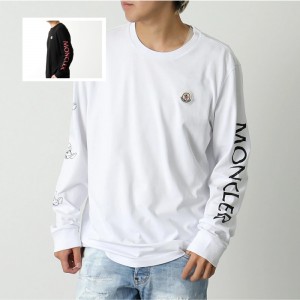 モンクレール 長袖 Tシャツ メンズ ロングスリーブ ロンT ロゴ クルーネック コットン 8D00008 8390T