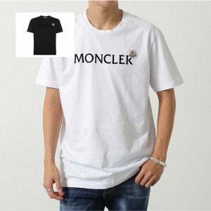 モンクレール 半袖Tシャツ メンズ ロゴT コットン ロゴパッチ クルーネック カットソー 8C00025 8390T