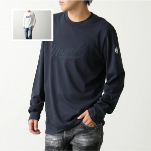 モンクレール 長袖Tシャツ メンズ ロンT コットン ロゴ ロゴT カットソー クルーネック 8D00002 8390T