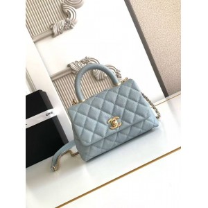 CHANEL ショルダーバッグ マトラッセ ココハンドル ミニ XXS AS2215 B13607 36595