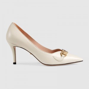 GUCCI グッチ ミディアム ヒール パンプス レザー レディース 596860 C9D00 9050