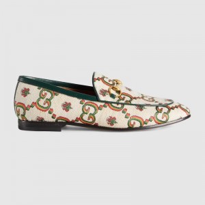 グッチ GUCCI100 フラワー ジャカードローファー 678433 UMB60 9660