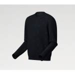 LOUIS VUITTON シンプル 長袖トップス ネイビー 黒  1AGHUB 1AFIXF