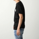 モンクレール 半袖Tシャツ メンズ ダブルロゴパッチ コットン クルーネック 8C00058 8390Y