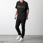 モンクレール 半袖 Tシャツ メンズ カットソー クルーネック ロゴT アイコンパッチ 8C00029 8390T