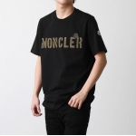 モンクレール 半袖 Tシャツ メンズ カットソー クルーネック ロゴT アイコンパッチ 8C00029 8390T