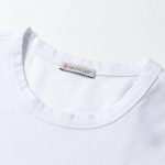 モンクレール Tシャツ メンズ クルーネック 半袖 カットソー フロッキープリント ロゴT アイコンパッチ  8C00057 8390T