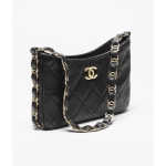 CHANEL代引き  ホーボーバッグ CCロゴ ラムスキン AS5177 B18293 94305