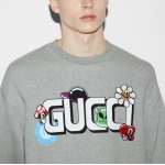 GUCCI プリント コットンジャージー スウェットシャツ 768530 XJGIG 1178