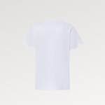 ルイヴィトン 半袖 トップス フロック LV Tシャツ 白 1AFTU5 1AFTTY