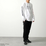 モンクレール 長袖Tシャツ メンズ ロングスリーブ ロンT ロゴ クルーネック コットン 8D00006 89A7G