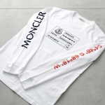 モンクレール 長袖Tシャツ メンズ ロングスリーブ ロンT ロゴ クルーネック コットン 8D00006 89A7G