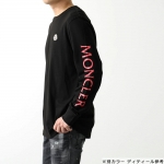 モンクレール 長袖 Tシャツ メンズ ロングスリーブ ロンT ロゴ クルーネック コットン 8D00008 8390T