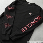 モンクレール 長袖 Tシャツ メンズ ロングスリーブ ロンT ロゴ クルーネック コットン 8D00008 8390T