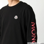 モンクレール 長袖 Tシャツ メンズ ロングスリーブ ロンT ロゴ クルーネック コットン 8D00008 8390T