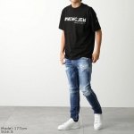 モンクレール グルノーブル 半袖Tシャツ メンズ コットン ロゴ ロゴT クルーネック 8C00005 83927 999