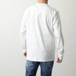 モンクレール 長袖Tシャツ メンズ ロンT コットン ロゴ ロゴT カットソー クルーネック 8D00002 8390T