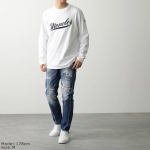モンクレール 長袖Tシャツ メンズ ロンT コットン ロゴ ロゴT カットソー クルーネック 8D00002 8390T
