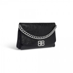 バレンシアガ後払い Bb Soft ラージフラップバッグ レディース ブラック 748488 2AAI4 1000