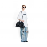 BALENCIAGA CRUSH MEDIUM チェーンバッグ カーフスキン ショルダーバッグ716393