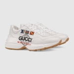 GUCCI Rhyton レザー ウィメンズ GUCCI WORLDWIDEスニーカー 602047 DRW00 9014