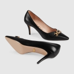 GUCCI グッチ ミディアム ヒール パンプス レザー レディース 596860 C9D00 1000