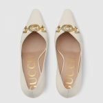 GUCCI グッチ ミディアム ヒール パンプス レザー レディース 596860 C9D00 9050
