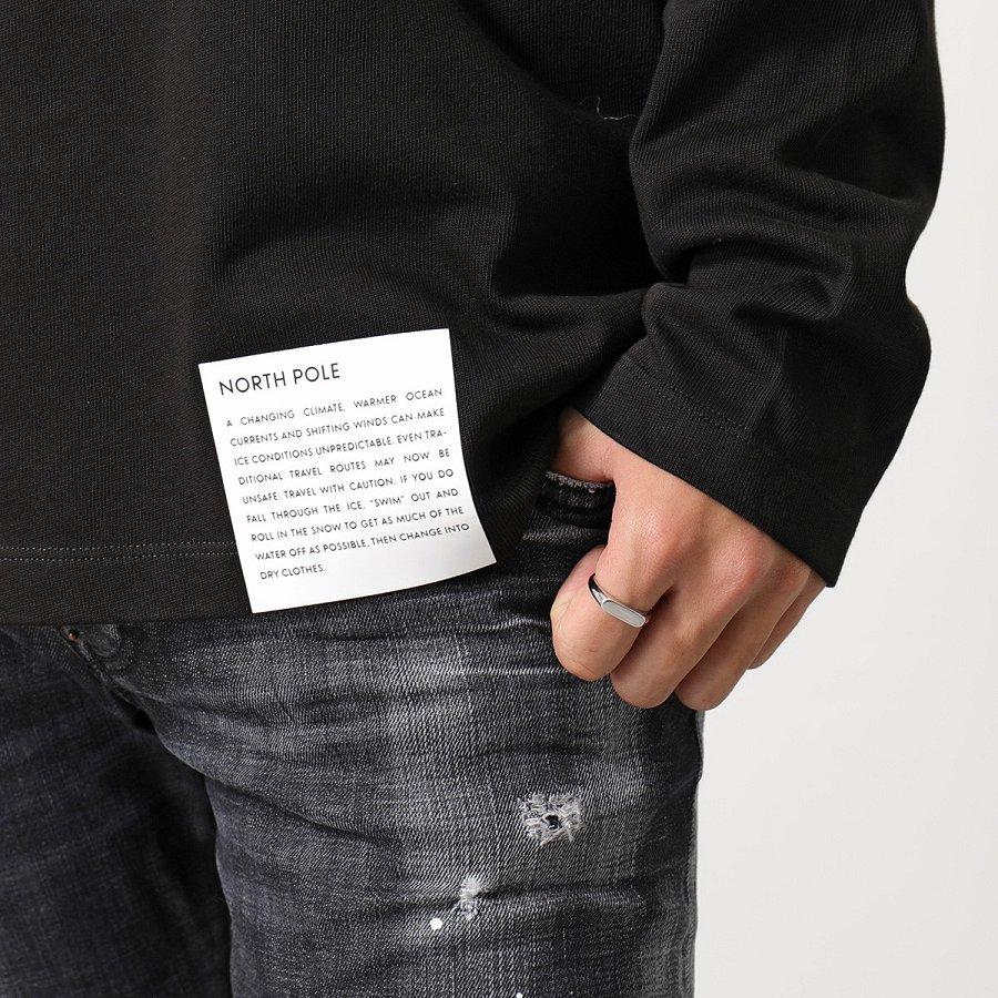 モンクレール ロングスリーブTシャツ メンズ コットン クルーネック レタリング ラバープリント ロゴ 8D00010 899T7 999