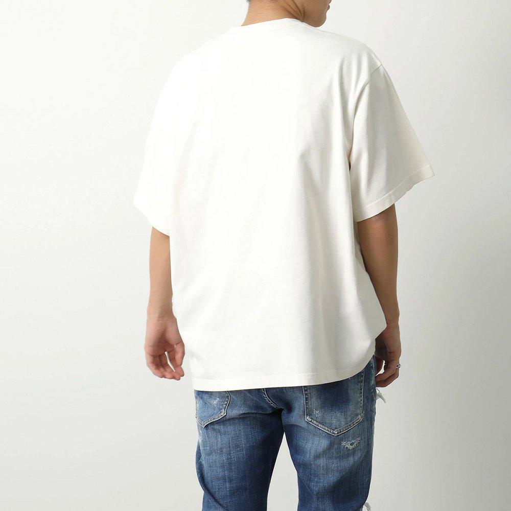 モンクレール 半袖 Tシャツ メンズ コットン ロゴ ロゴT クルーネック オーバーサイズ 8C00010 M2643