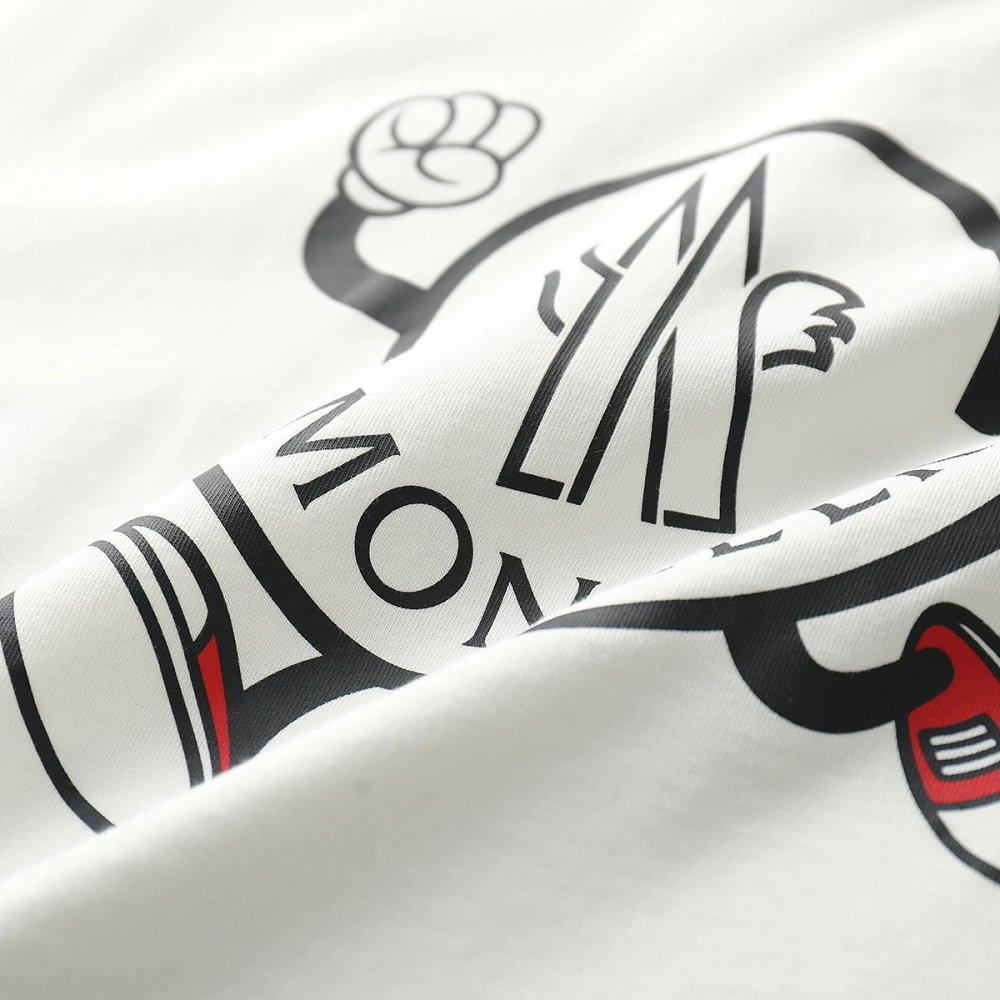 モンクレール 半袖 Tシャツ メンズ コットン ロゴ ロゴT クルーネック オーバーサイズ 8C00010 M2643