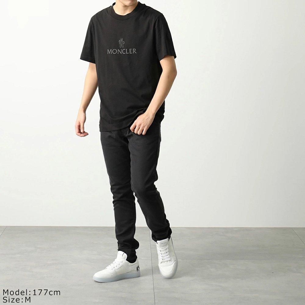 モンクレール グルノーブル Tシャツ メンズ コットン クルーネック カットソー ロゴ プリント 8C00060 829H8