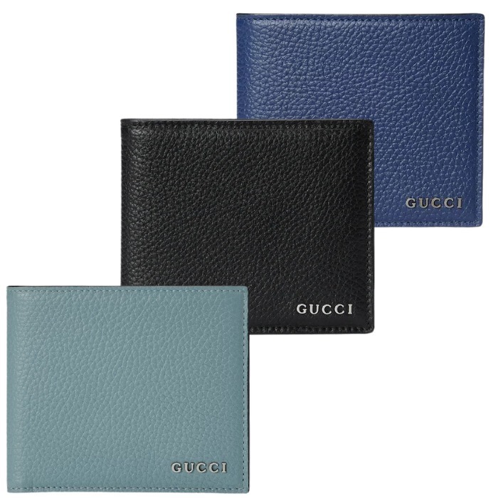  グッチ GUCCI メンズ ロゴ 二つ折りウォレット財布 771153 AABXM