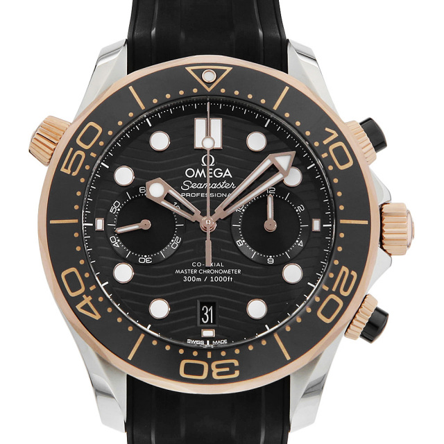  オメガ シーマスターダイバー300M コーアクシャル マスタークロノメーター クロノグラフ 44MM 210.22.44.51.01.001